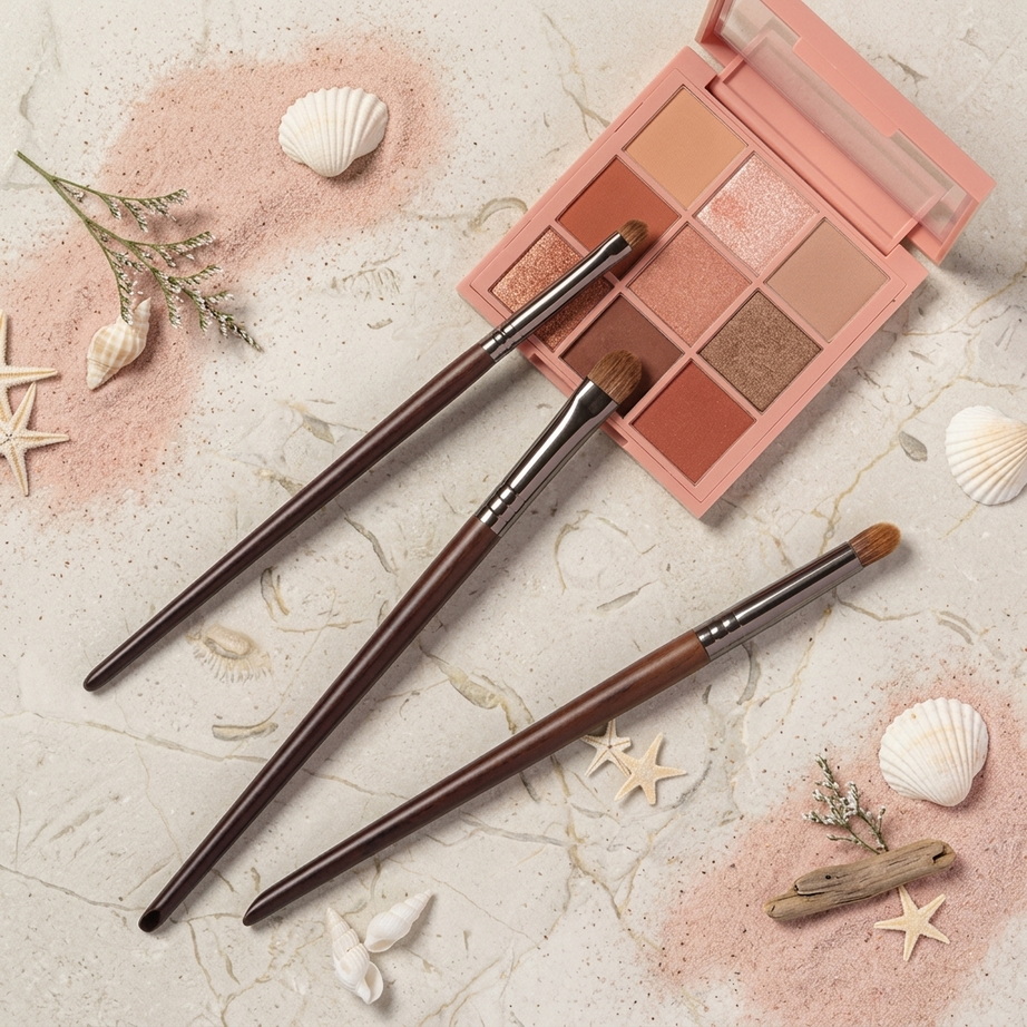 Premium Goat Hair Tapered Blending Makeup Brushes 005