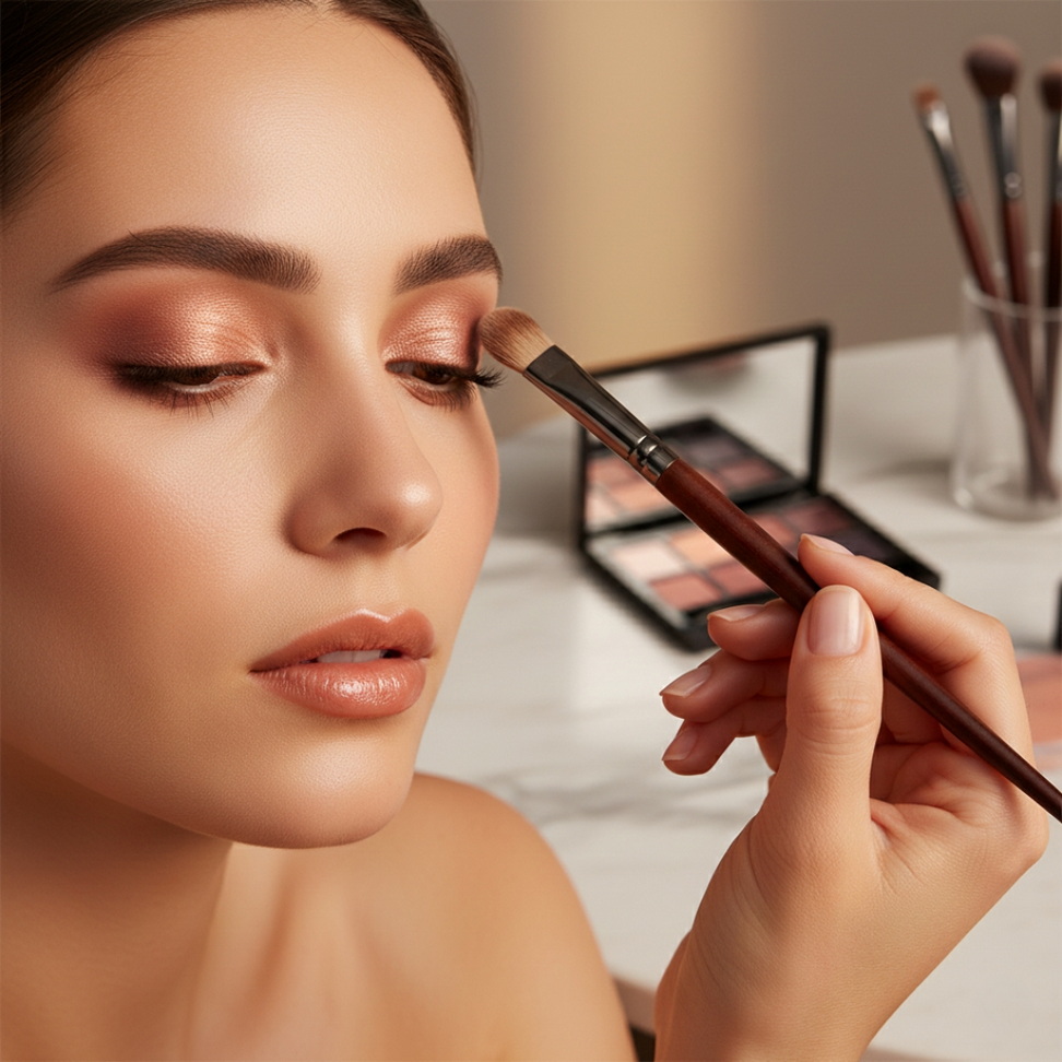 Premium Goat Hair Tapered Blending Makeup Brushes Makeup Color : Brown|Dark Brown|Orange Premium Goat Hair Tapered Blending Makeup Brushes Makeup Color : Brown|Dark Brown|Orange