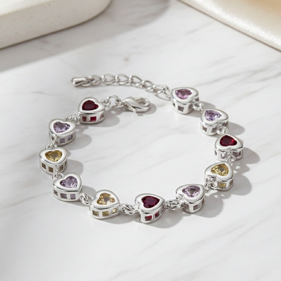 Silver Crystal Stone Drop Bracelet Bracelets New Arrivals Color : Silver Silver Crystal Stone Drop Bracelet Bracelets New Arrivals Color : Silver