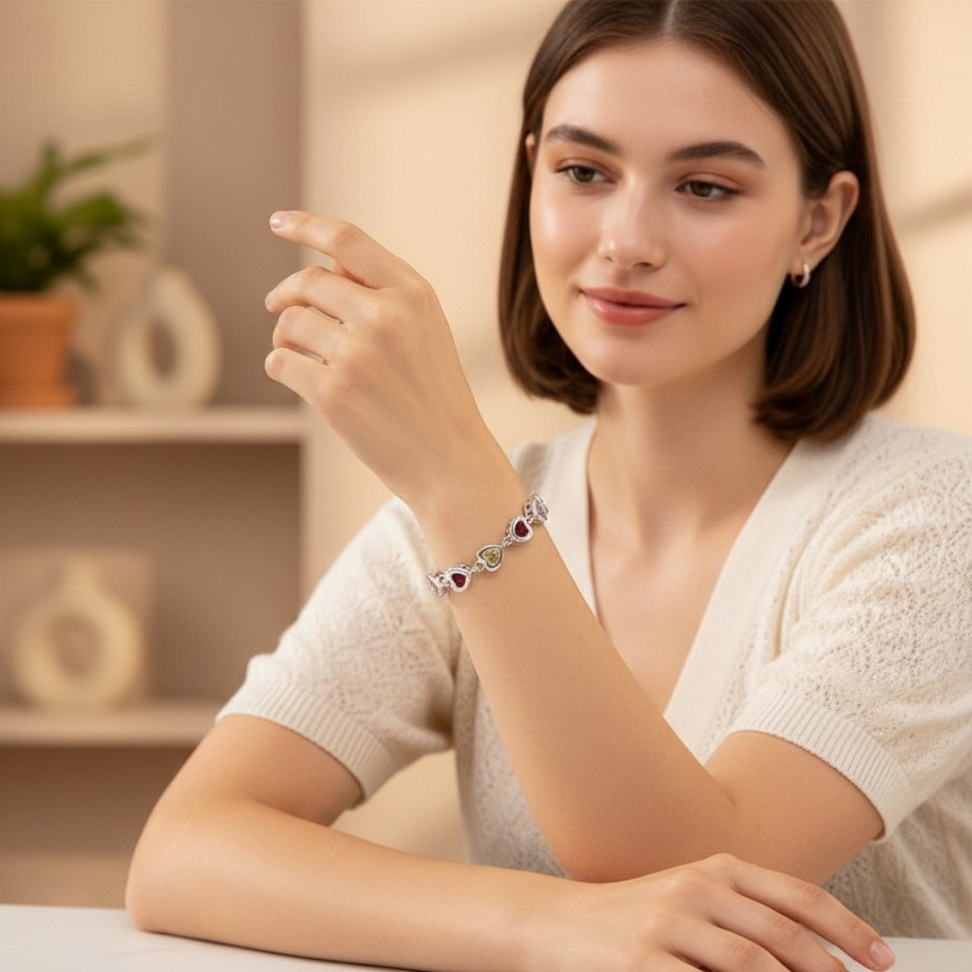 Silver Crystal Stone Drop Bracelet Bracelets New Arrivals Color : Silver Silver Crystal Stone Drop Bracelet Bracelets New Arrivals Color : Silver