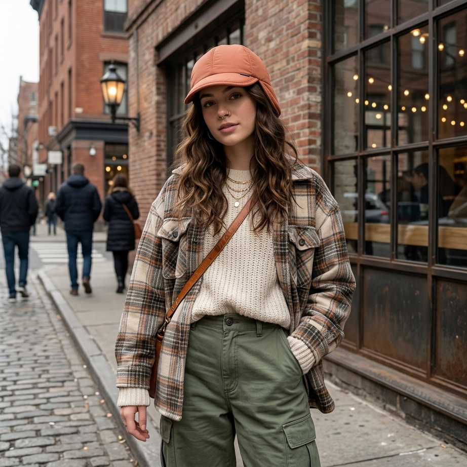 Warm Retro Bomber Hat 003