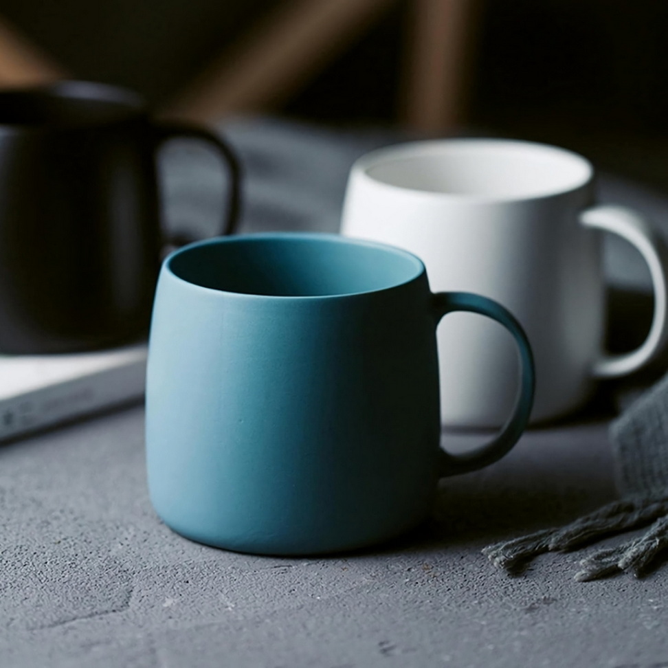 Chic Nordic Matte Ceramic Mug Coffee Corner New Arrivals Color : Black|Blue|White Chic Nordic Matte Ceramic Mug Coffee Corner New Arrivals Color : Black|Blue|White