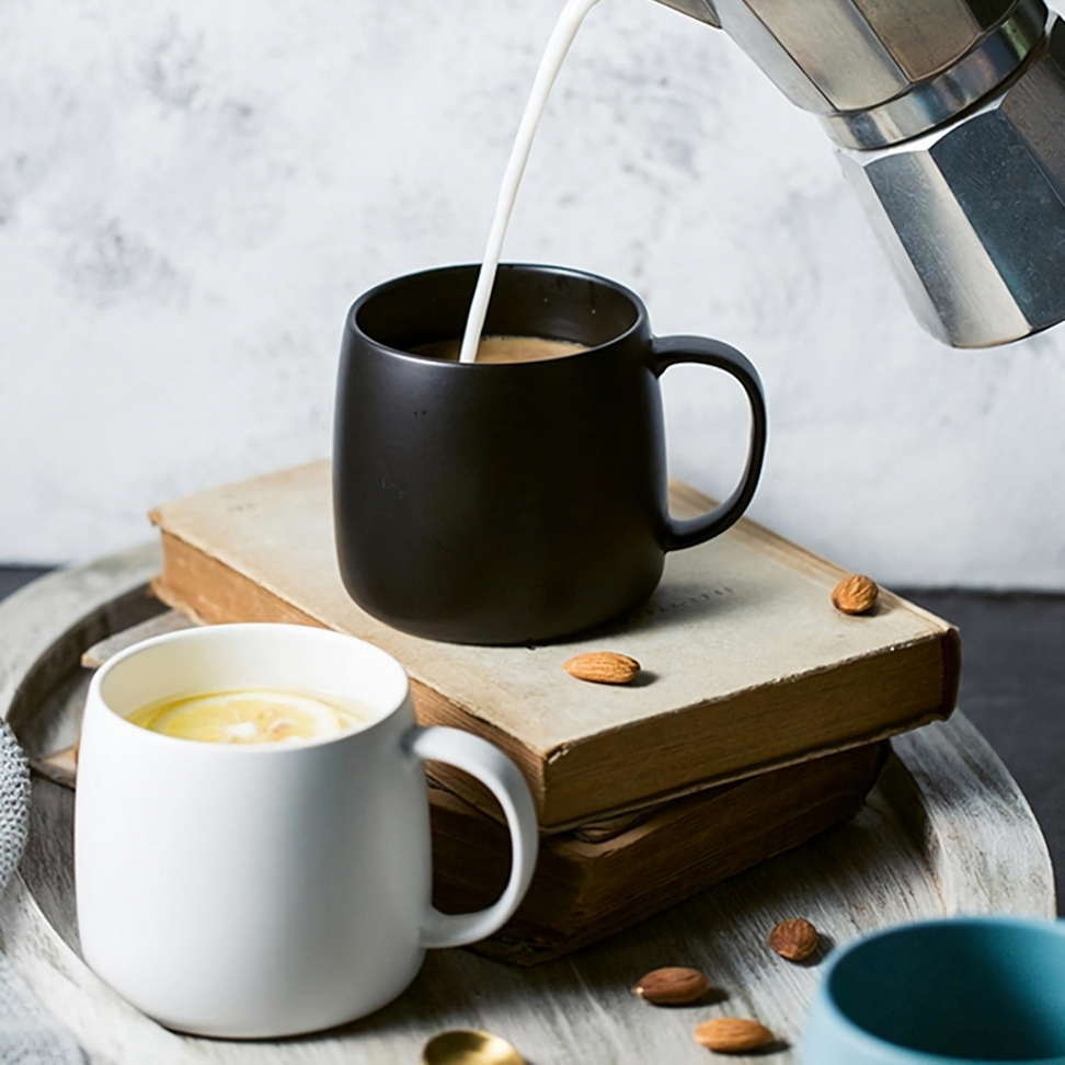 Chic Nordic Matte Ceramic Mug Coffee Corner New Arrivals Color : Black|Blue|White Chic Nordic Matte Ceramic Mug Coffee Corner New Arrivals Color : Black|Blue|White