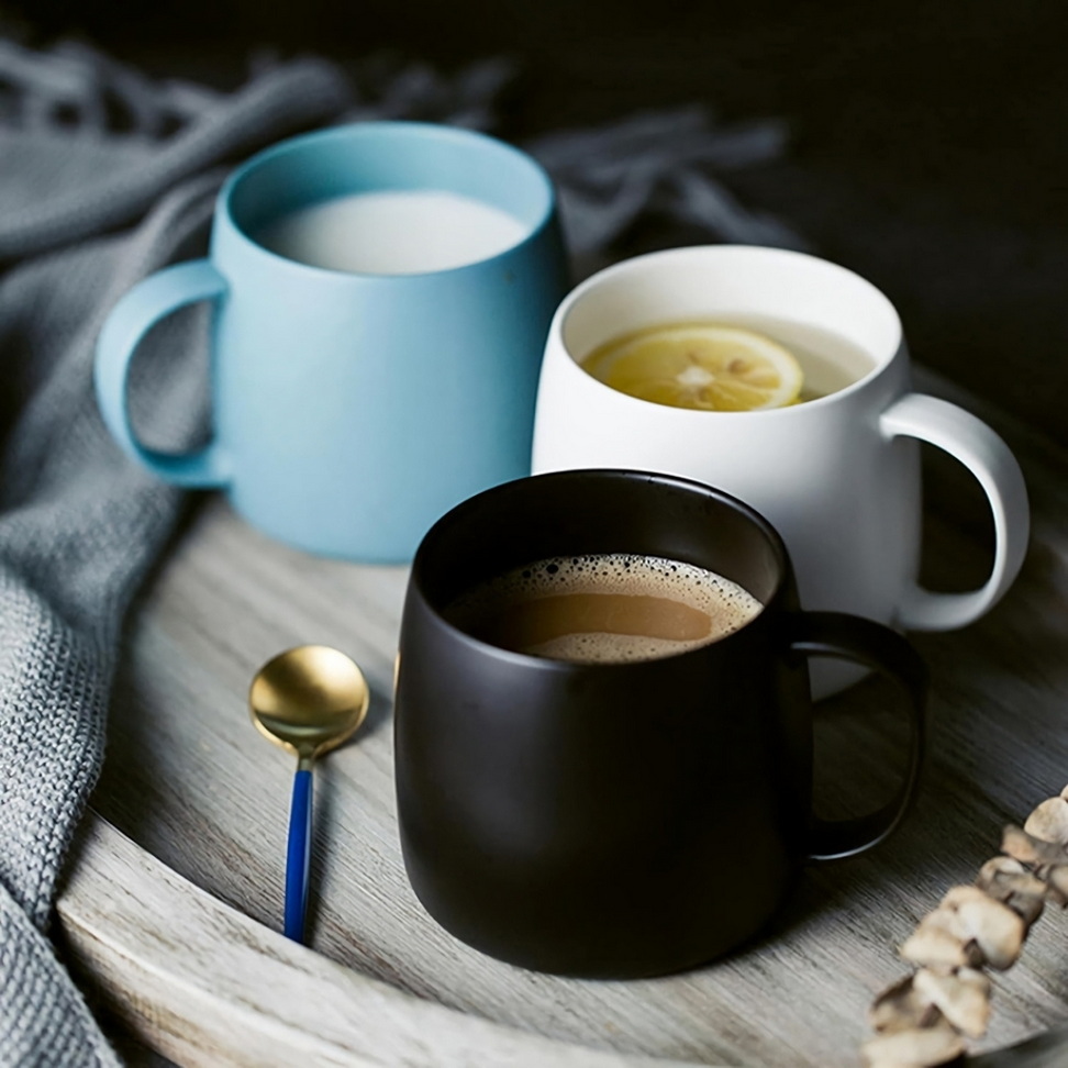 Chic Nordic Matte Ceramic Mug Coffee Corner New Arrivals Color : Black|Blue|White Chic Nordic Matte Ceramic Mug Coffee Corner New Arrivals Color : Black|Blue|White
