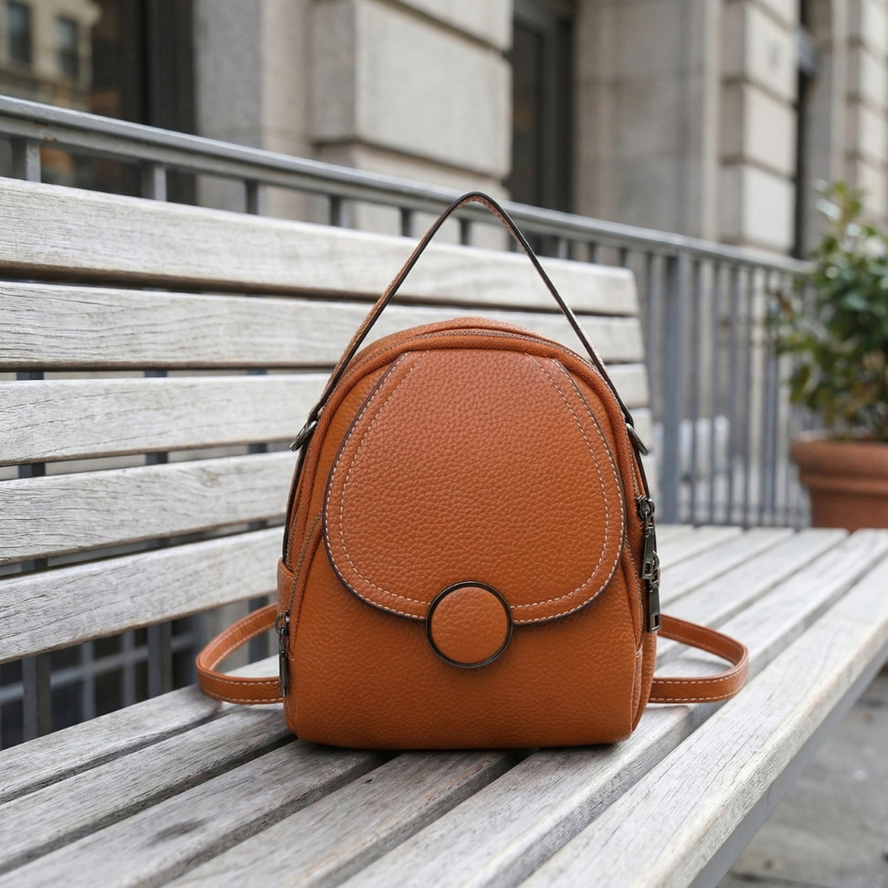 Mini Leather Backpack Backpacks New Arrivals Color : Black|Brown|Green Mini Leather Backpack Backpacks New Arrivals Color : Black|Brown|Green