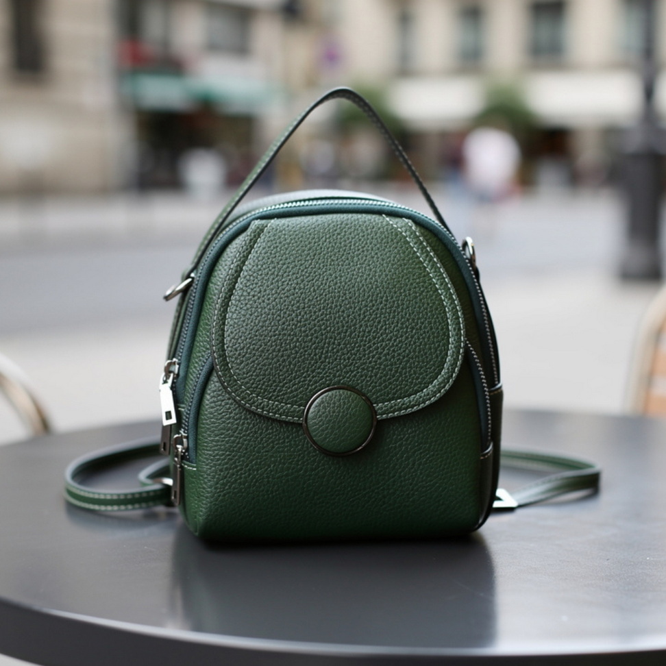 Mini Leather Backpack Backpacks New Arrivals Color : Black|Brown|Green Mini Leather Backpack Backpacks New Arrivals Color : Black|Brown|Green