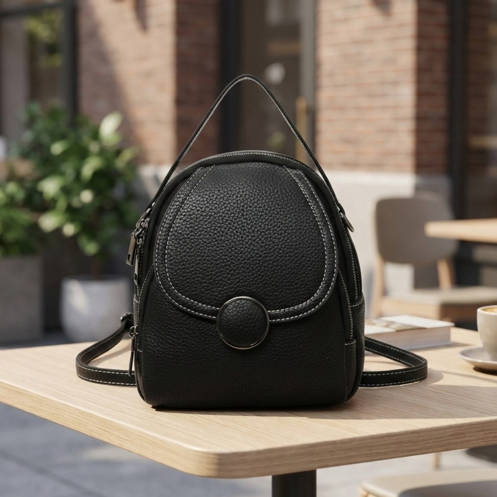 Mini Leather Backpack Backpacks New Arrivals Color : Black|Brown|Green Mini Leather Backpack Backpacks New Arrivals Color : Black|Brown|Green